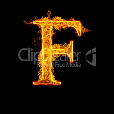fire alphabet letter f