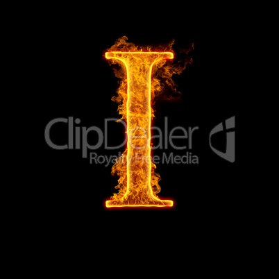 fire alphabet letter i