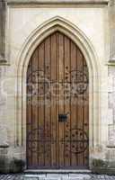 Castle gothic door.