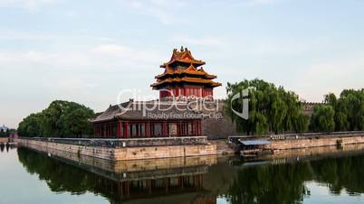 different view of Forbidden City in Beijing, China