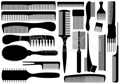 Set of different combs
