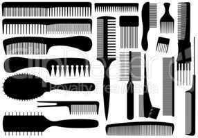 Set of different combs