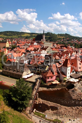 unesco-welterbe Český krumlov in böhmen