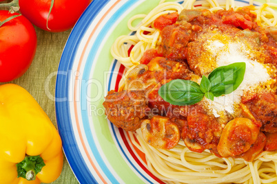 spaghetti & meatballs