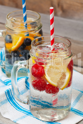 sparkling fruit drinks