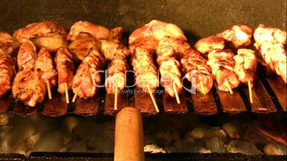 chicken on barbecue grill