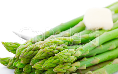 cooked asparagus with butter