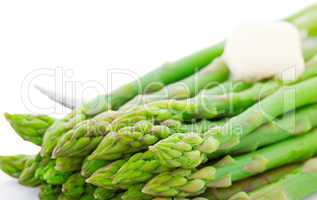 cooked asparagus with butter