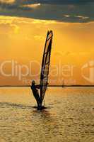 man windsurfer
