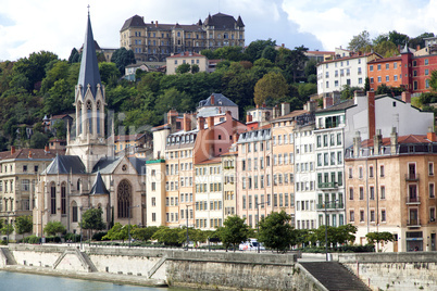 eglise saint-georges.quai fulchiron,lyon,frankreich