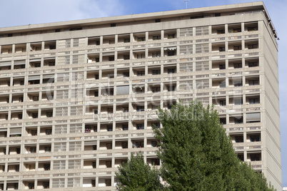 hochhaus in lyon, frankreich