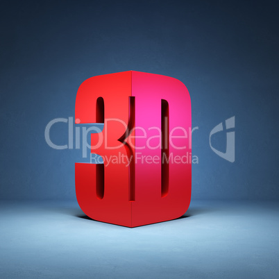 3d technology symbol