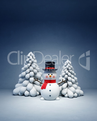 happy snowman