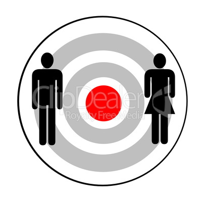 male and female targeted