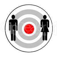 male and female targeted