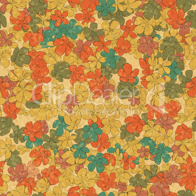 grunge floral pattern