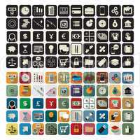 business, finance flat icons