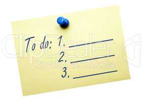 To do list