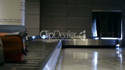 baggage conveyor belt in the airport