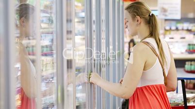 Young woman at the supermarket