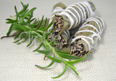 Bunch of dried herbs