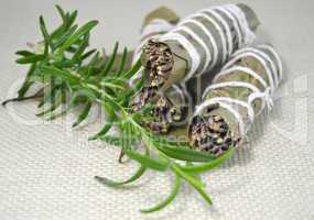 Bunch of dried herbs