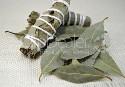 bunch of dried herbs