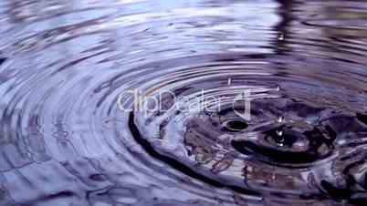 Falling drop of water
