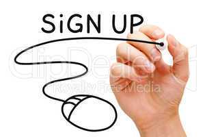 sign up concept