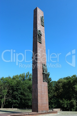monument to the lost soldiers in lvov city