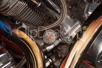 motorcycle engine chrome