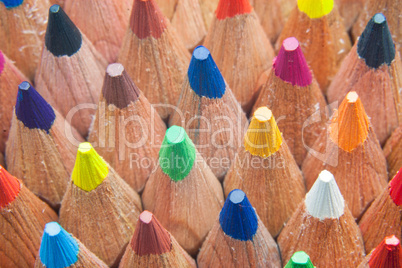 color pencils macro