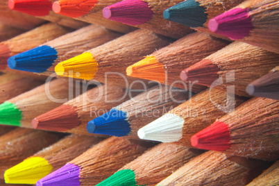 color pencils macro