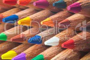 color pencils macro