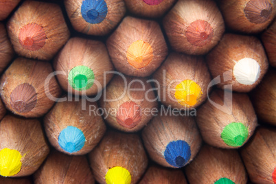 color pencils macro