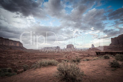 scenic view monument valley