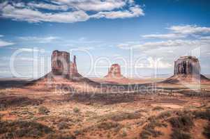 monument valley in high dynamic range