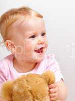 cheerful toddler portrait