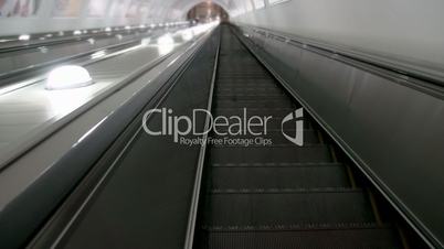 Descend on the escalator