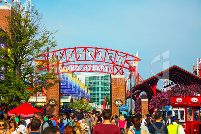 navy pier in chicago in the morning