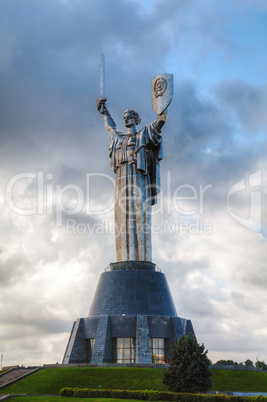 mother of the motherland monument in kiev, ukraine