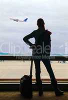 air passenger waiting for the flight