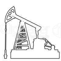 oil pumpjack. oil industry equipment.