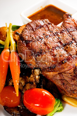 grilled ribeye steak