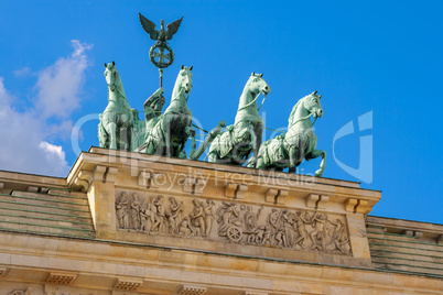 quadriga statue. berlin, germany