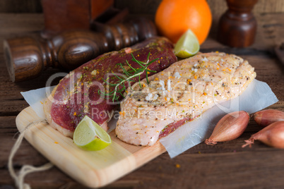 marinated duck breast