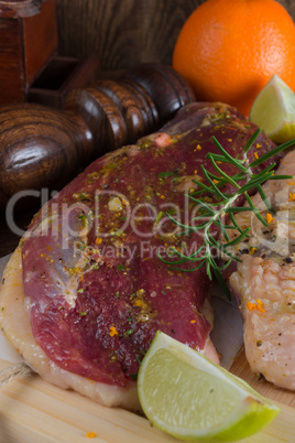 marinated duck breast