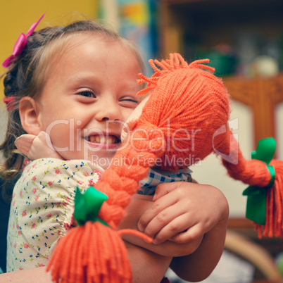 girls with doll