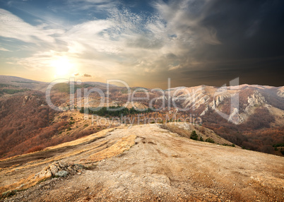 Mountains in autumn