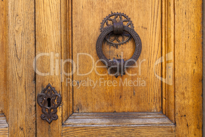 old door knocker in florence